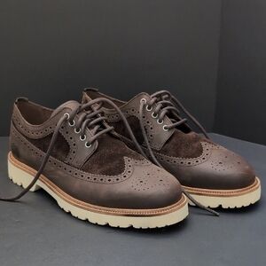 Cole Haan Men's American Longwing Oxford Dark Brown,Size 8/W.